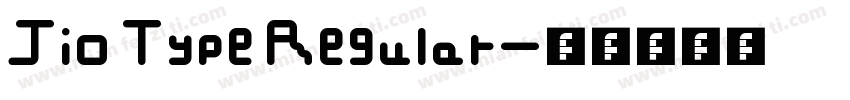 Jio Type Regular字体转换